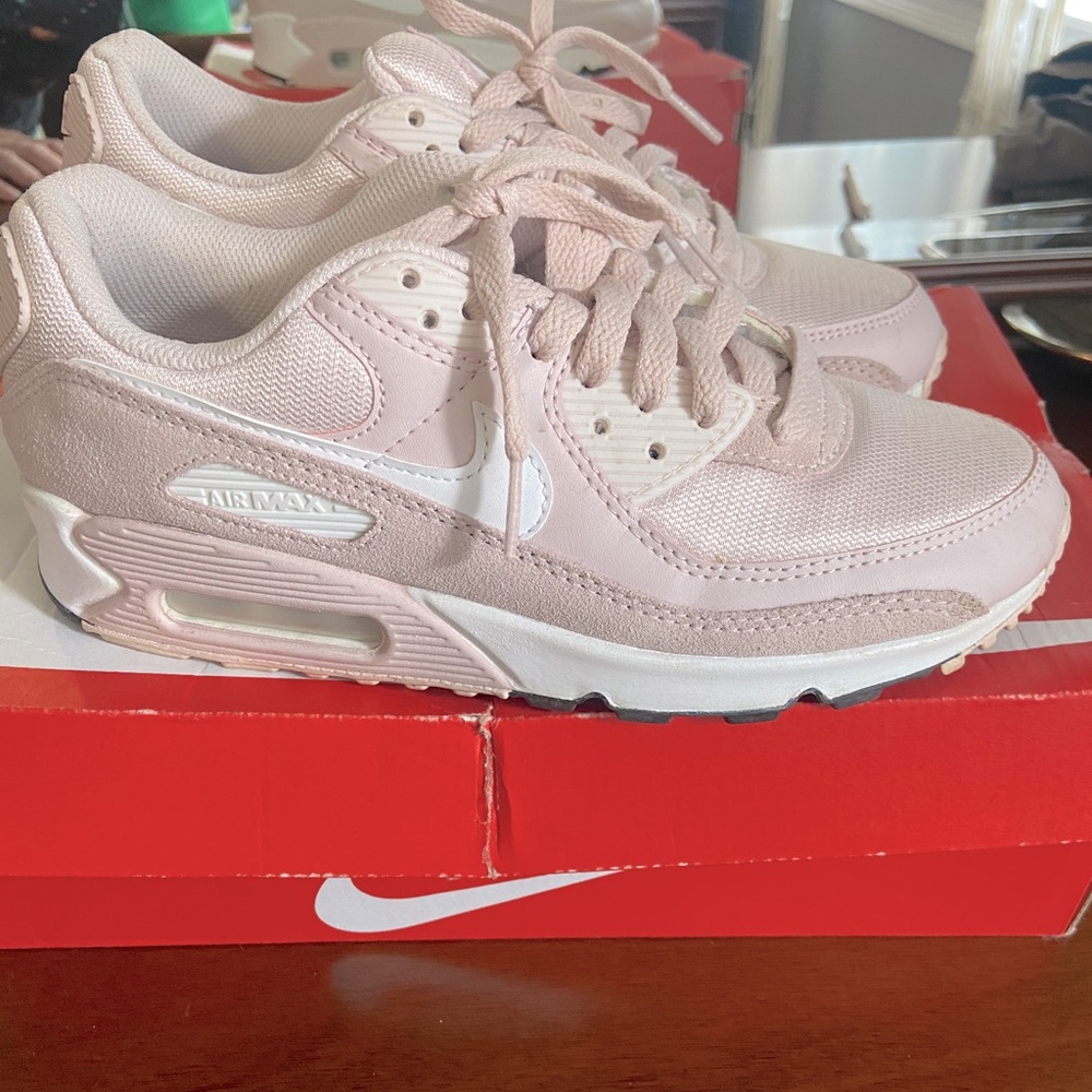 Nike Air Max Pink and White Sneakers